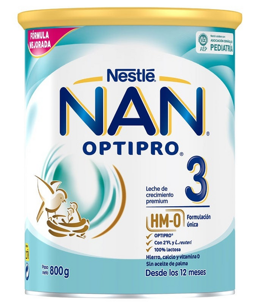 Nestle Nan Optipro Nestlé Nan 3 Leche Crecimiento 800 gr