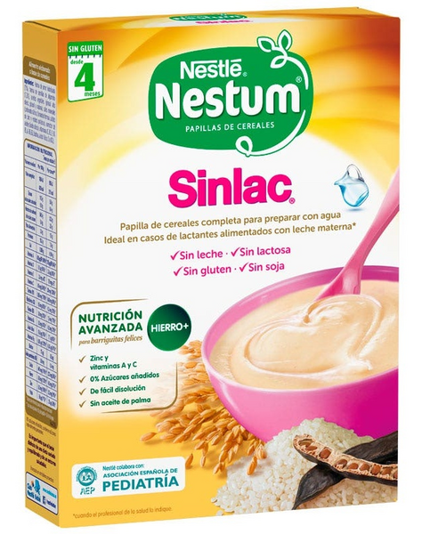 Nestlé Nestum Papilla Cereales Sin Lactosa 250 gr