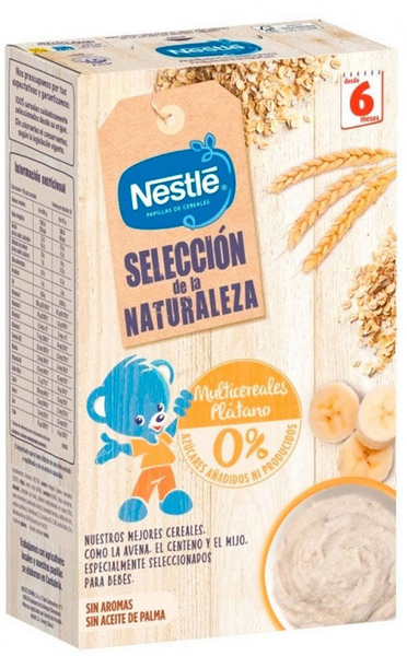 Nestle Papilla Multicereales Plátano Selección de la Naturaleza 330 gr
