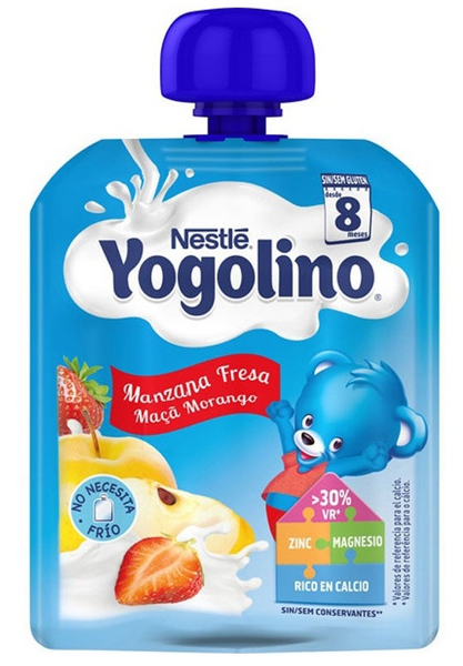 Nestle Yogolino Bolsita Leche y Fruta Manzana y Fresa 90 gr