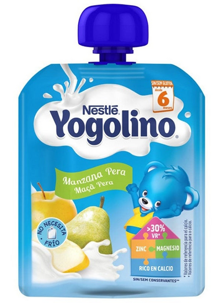 Nestle Yogolino Bolsita Leche y Fruta Manzana y Pera 90 gr