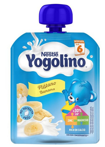 Nestle Yogolino Bolsita Leche y Fruta Plátano 90 gr