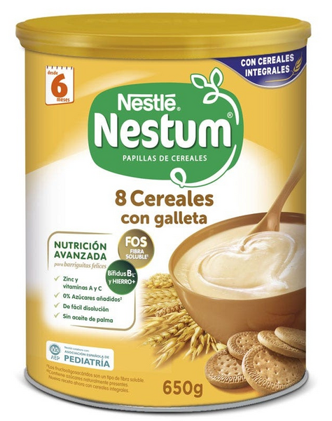 Nestum Expert 8 Cereales con Galletas Integrales 6m+ 650 gr