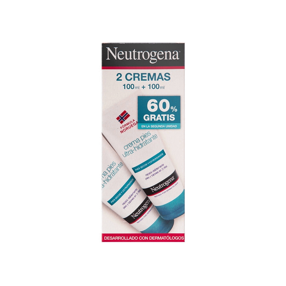 Neutrogena Duplo Crema de pies hidratante 2x100 ml