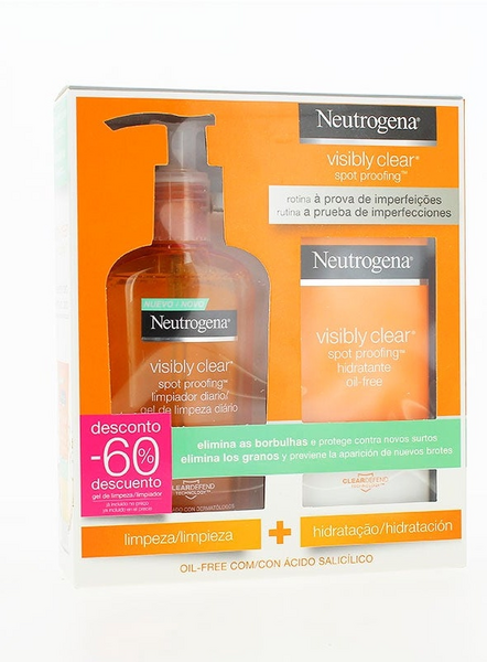 Neutrógena Visibly Clear 200 ml + Hidratante Oil Free 50 ml
