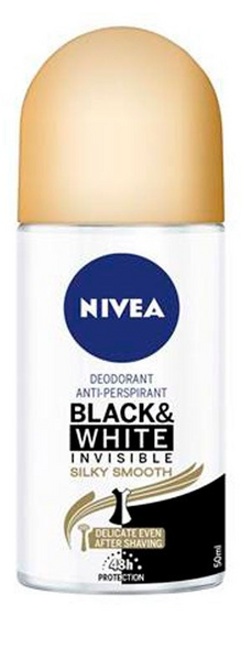 Nivea Desodorante Roll-On Black and White Invisible Silky Smooth 50 ml