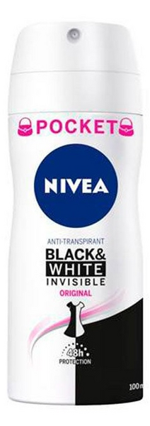 Nivea Desodorante Spray Black and White Invisible Original 100 ml
