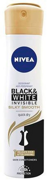 Nivea Desodorante Spray Black and White Invisible Silky Smooth 200 ml