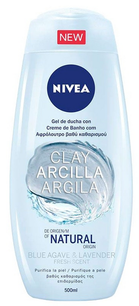 Nivea Gel De Ducha Arcilla Blue Agave y Lavanda 500 ml