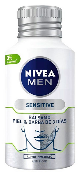 Nivea Men Bálsamo Sensitive Para Piel Y Barba De 3 Días 125 ml