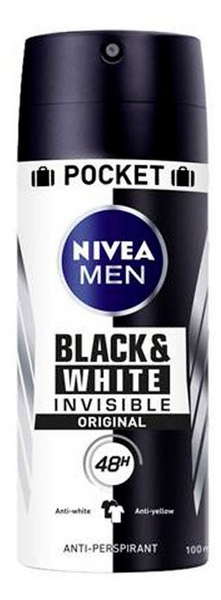 Nivea Men Desodorante Spray Black and White Invisible Men 100 ml