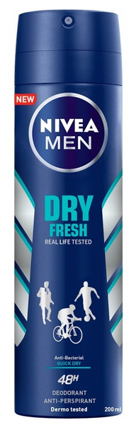 Nivea Men Dry Fresh Spray Desodorante Dry Fresh Spray Men 200 ml