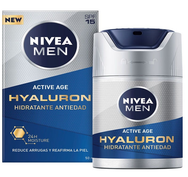 Nivea Men Hidratante Antiarrugas Active Age Hyaluron 50 ml