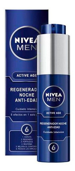 Nivea  Men Regenerador Antiedad Noche Active Age 50 ml