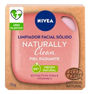 Nivea Naturally Clean Limpiador Facial Sólido Piel Radiante 75 gr