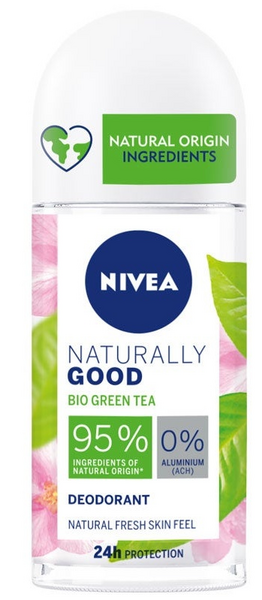 Nivea Naturally Good Desodorante Té Verde Roll On 50 ml