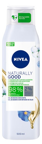 Nivea Naturally Good Gel de Ducha Algodón 500 ml