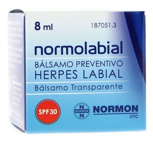 Normon Bálsamo Preventivo Herpes Labial Normolabial SPF30 8 ml
