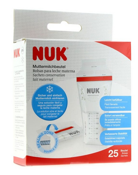 Nuk Bolsa de Leche Materna 25 Uds