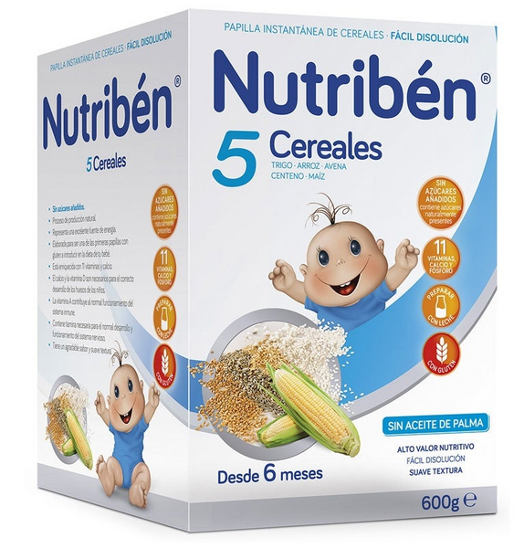 Nutribén 5 Cereales 600 gr