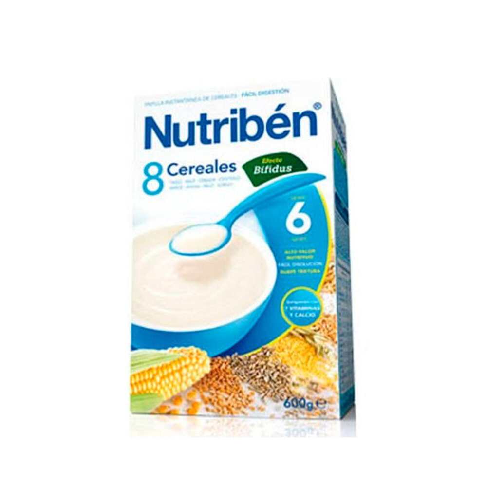 Nutribén Papilla 8 Cereales Con Bifidus 600 g