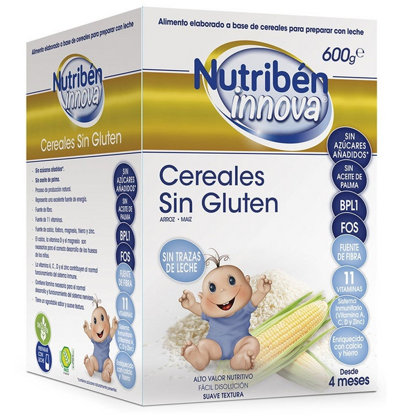 Nutribén Papilla Cereales Sin Gluten Innova 600 gr