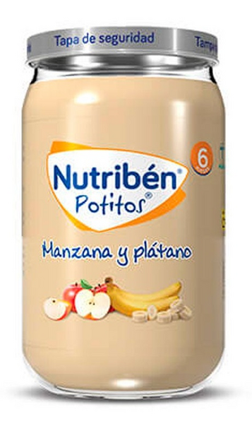 Nutribén Potito Manzana y Plátano +6m 235 Gr
