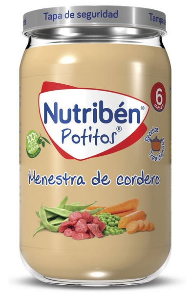Nutribén Potito Menestra de Cordero +6m 235 Gr