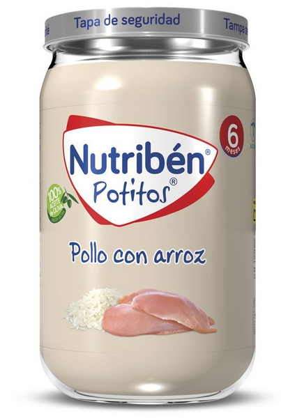 Nutribén Potito Pollo con Arroz +6m 235 Gr