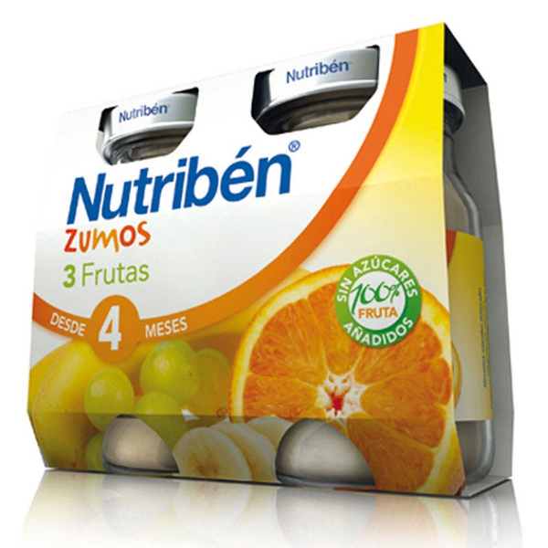 Nutribén Zumo De 3 Frutas 2x130 ml