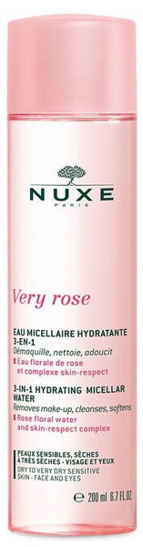 Nuxe Very Rose Agua Micelar Hidratante 3 en 1 Piel Seca 200 ml