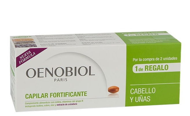 Oenobiol Capilar Fortificante Cabello y Uñas 3x60 Comprimidos