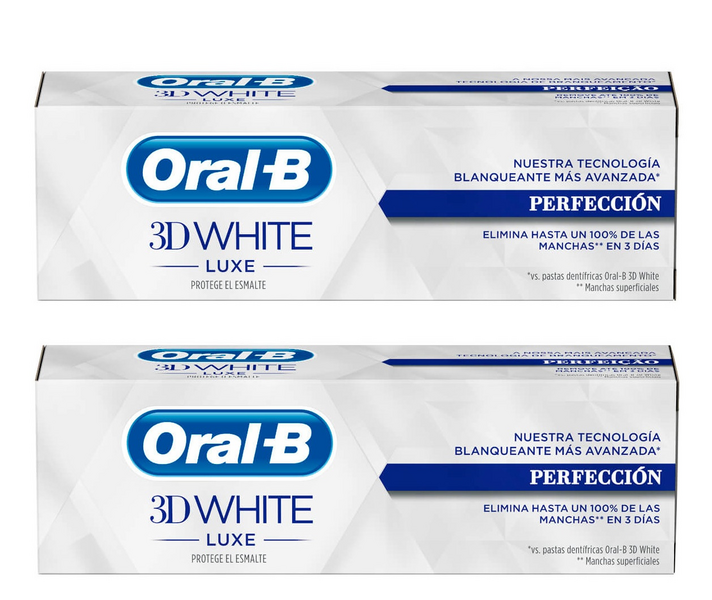 Oral-B 3D White Luxe Perfection Pasta Dental 2x 75ml