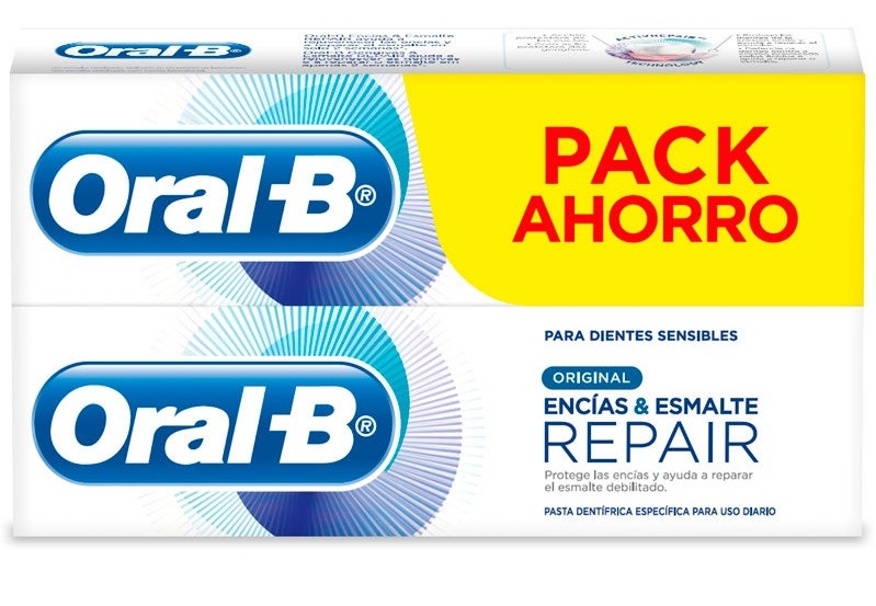 Oral-B Repair Pasta Dentífrica Encías y Esmalte Pro Original 2x100 ml