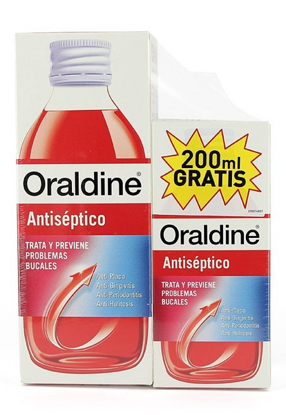 Oraldine Antiseptico Enjuague Bucal 400 ml + 200 ml