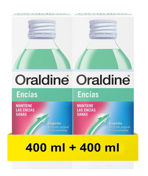 Oraldine Encías Colutorio Anti-Gingivitis 2x400 ml