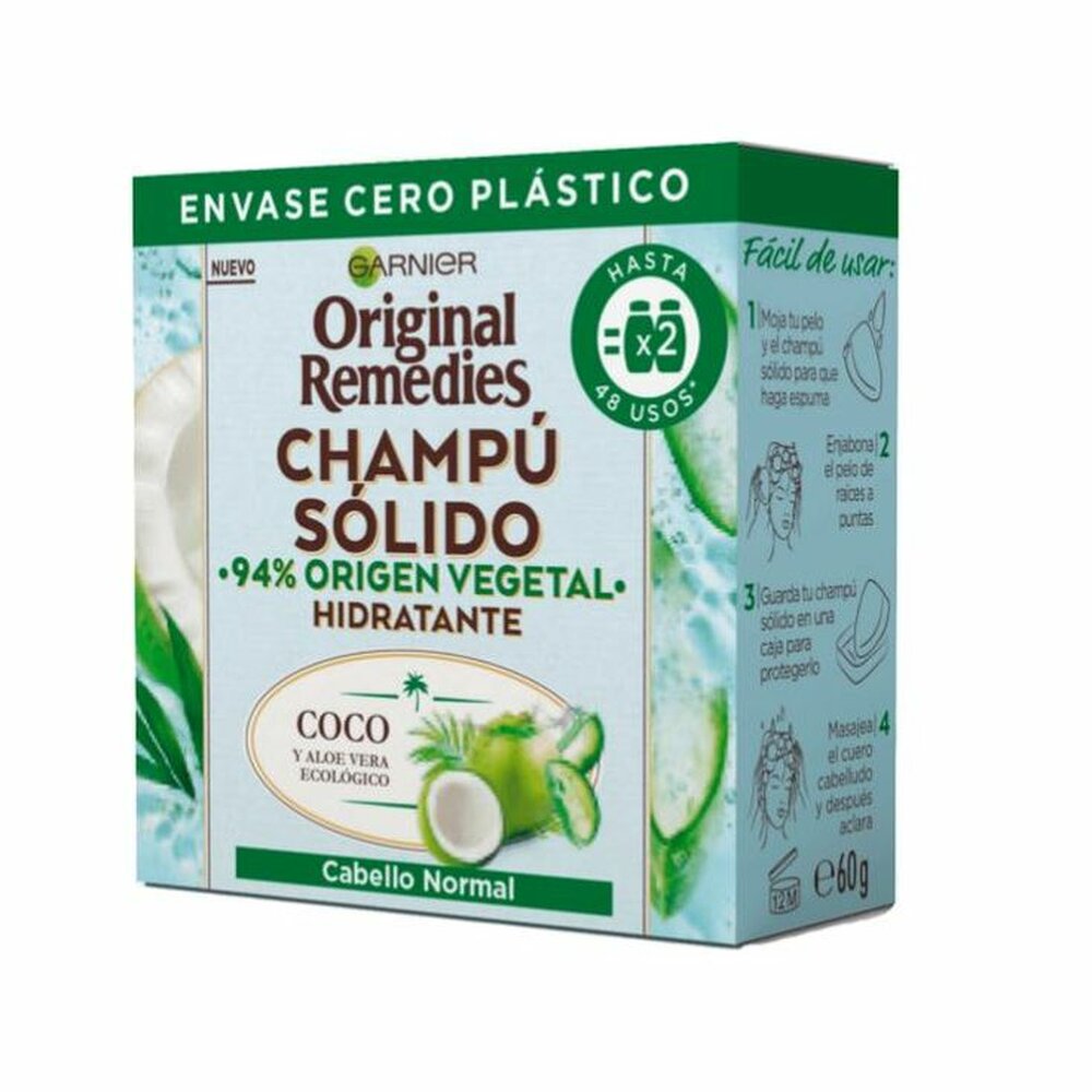 Original Remedies Champú Solido Coco 60 g