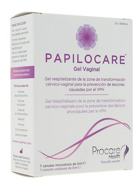 Palomacare Gel Reepitelizante Vaginal Papilocare 7 uds x 5 ml