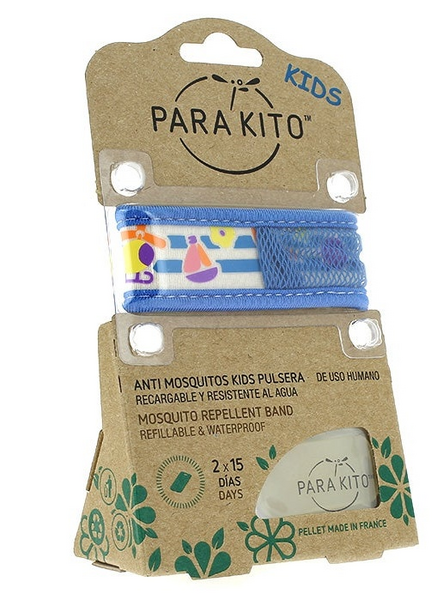 Parakito Kids Pulsera Antimosquitos Azul Barquito +3m