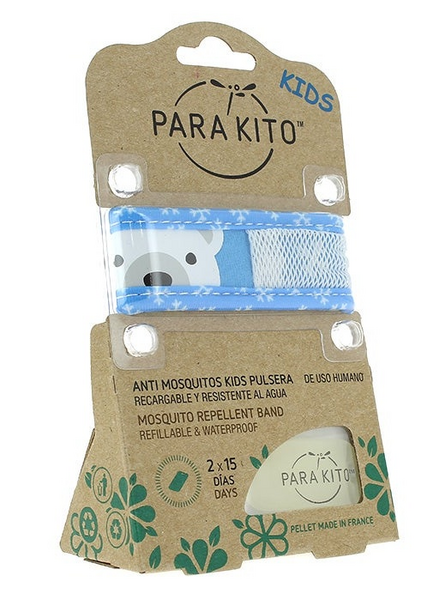 Parakito Kids Pulsera Antimosquitos Azul Osito +3m