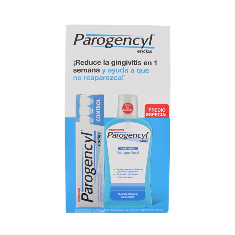 Parogencyl Pack Pasta Control 125 ml + Colutorio 500 ml