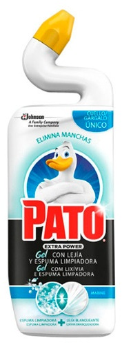 Pato Wc Power Marine Gel con Lejía y Espuma Limpiadora 750 ml