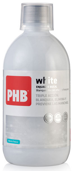 PHB White Enjuague Bucal Blanqueador 500 ml