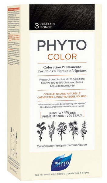 Phyto Phytocolor Tinte 3 Castaño Oscuro