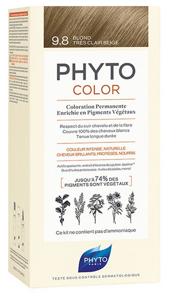 Phyto Phytocolor Tinte 98 Rubio Beige Muy Claro