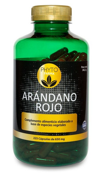 Phytofarma Arándano Rojo 650 mg 225 Cápsulas