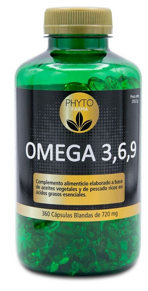 Phytofarma Omega 3,6,9 720 mg 360 Cápsulas Blandas
