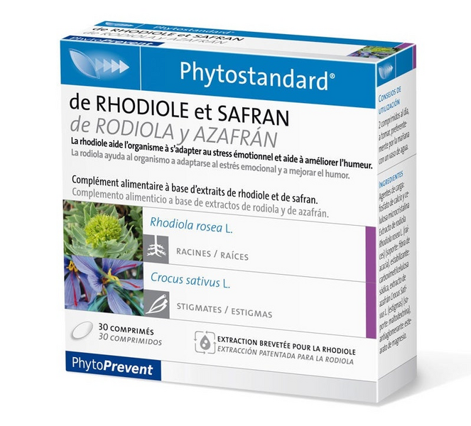 Pileje Phytostandard Rodiola y Azafrán 30 Comprimidos