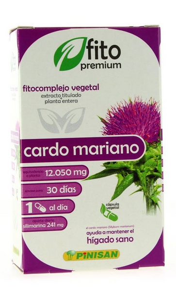 Pinisan Cardo Mariano Fitopremium 30 Cápsulas