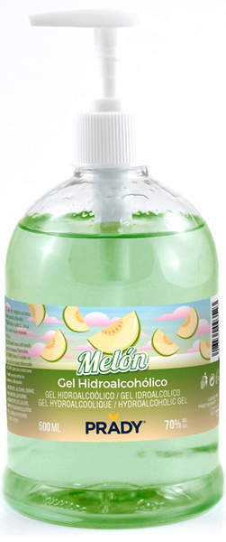 Prady Gel Hidroalcohólico Aromas con Dispensador Melón 500 ml